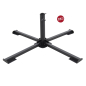Preview: Doppler Klappständer für Platten 40x40cm, Mastdurchmesser 25-32 mm für Schirme bis Ø 300 cm